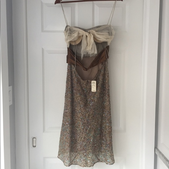 Y2K Jon Valdi Couture Strappy Sequin Open Back - Picture 4 of 8